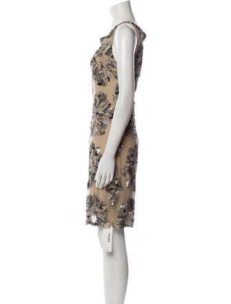 Naeem Khan Printed Mini Dress