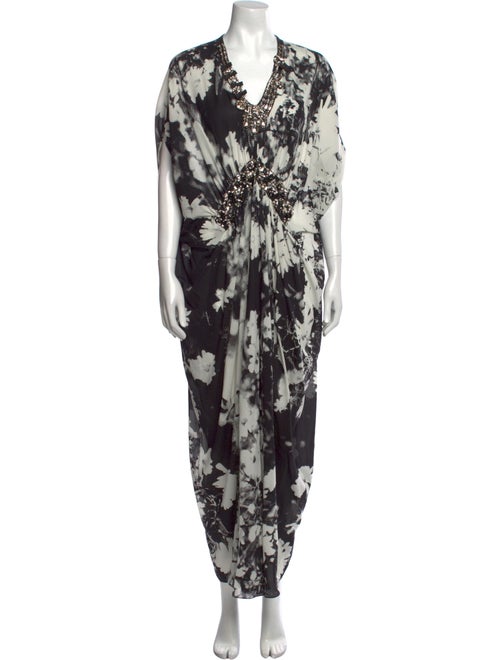 Naeem Khan Silk Long Dress