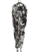 Naeem Khan Silk Long Dress