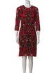 Naeem Khan Silk Knee-Length Dress