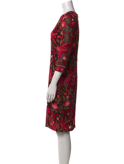 Naeem Khan Silk Knee-Length Dress