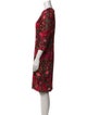 Naeem Khan Silk Knee-Length Dress
