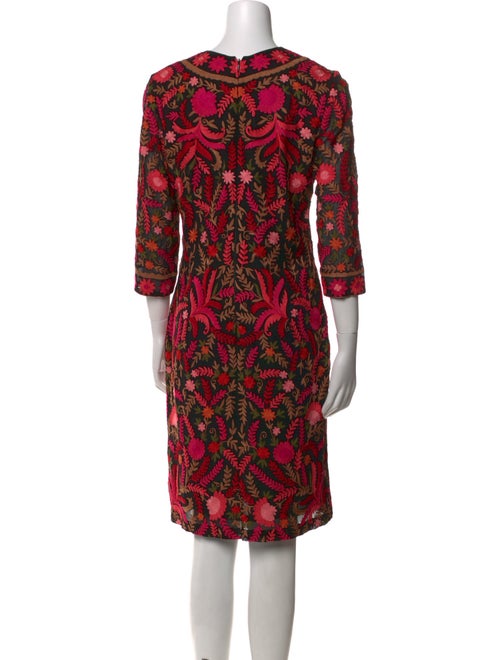 Naeem Khan Silk Knee-Length Dress