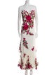 Naeem Khan Floral Print Long Dress
