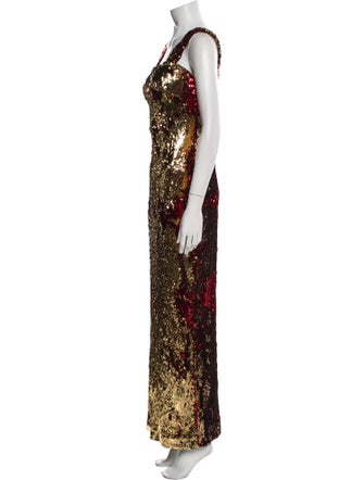 Naeem Khan Printed Long Dress