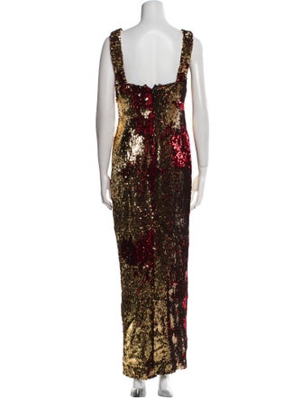 Naeem Khan Printed Long Dress