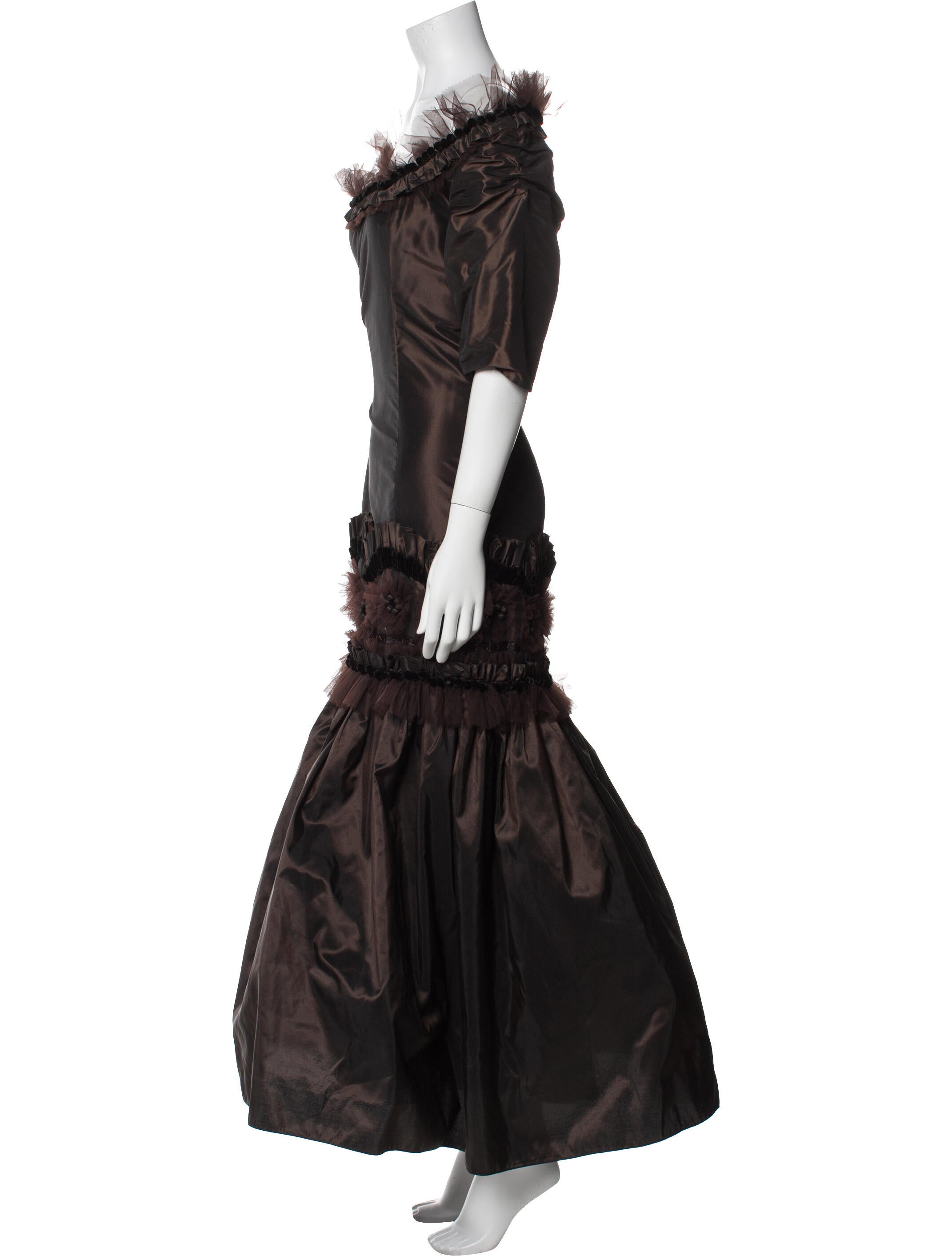 Naeem Khan Silk Long Dress