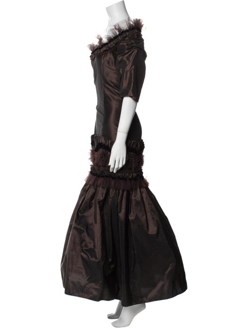 Naeem Khan Silk Long Dress