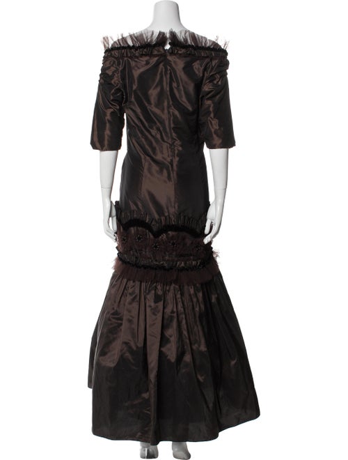 Naeem Khan Silk Long Dress