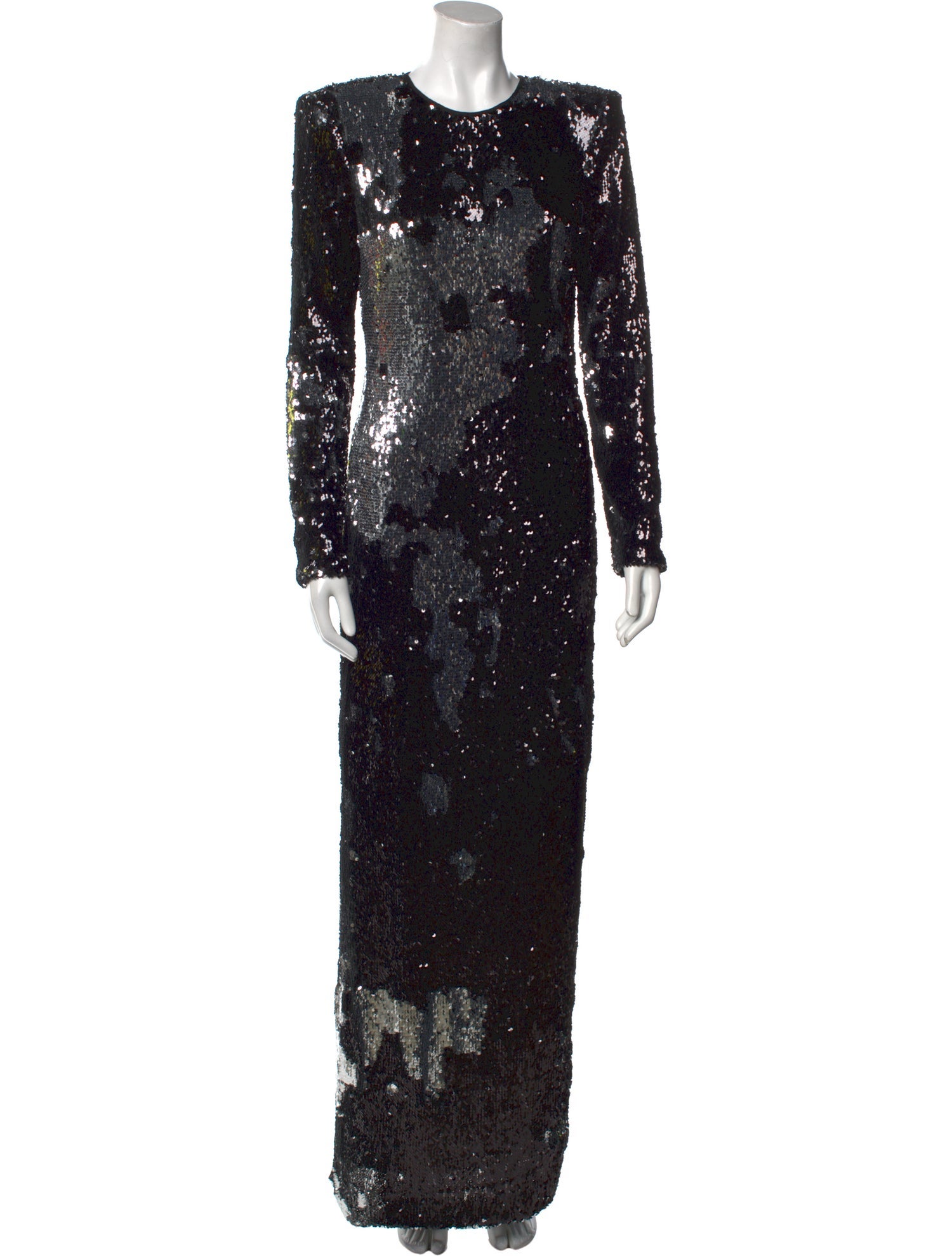 Naeem Khan Lace Pattern Long Dress