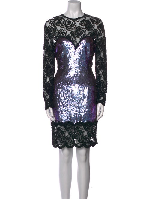 Naeem Khan Sequin Knee-Length Dress