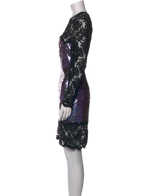 Naeem Khan Sequin Knee-Length Dress