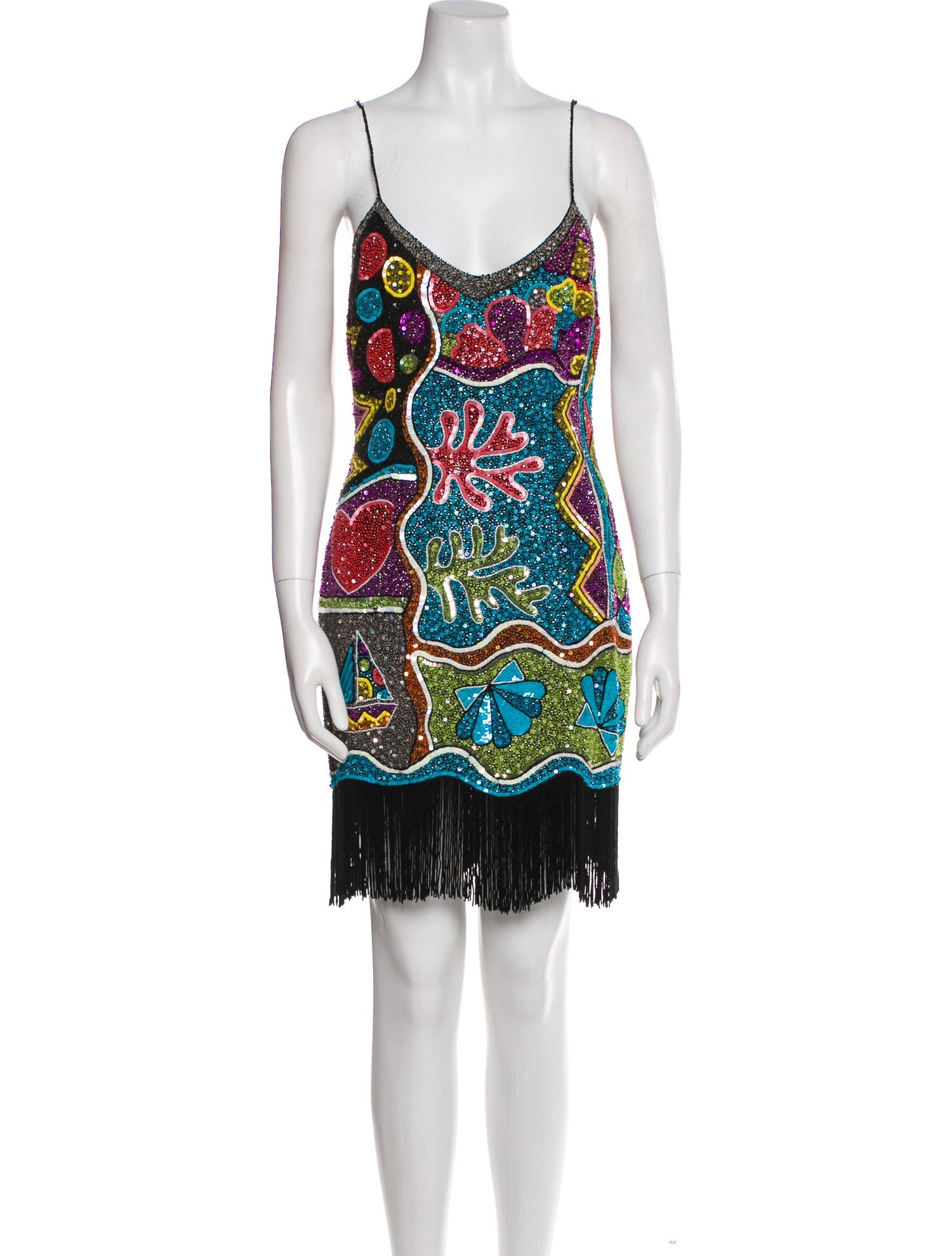 Naeem Khan Printed Knee-Length Dress