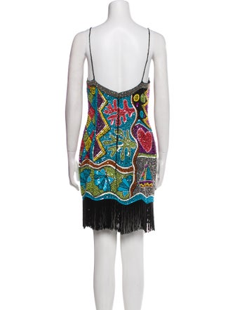 Naeem Khan Printed Knee-Length Dress