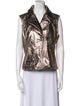 Naeem Khan Leather Printed Vest