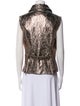 Naeem Khan Leather Printed Vest