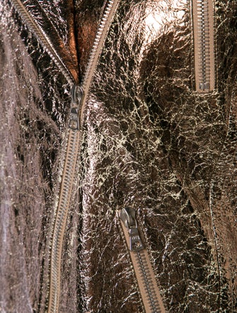 Naeem Khan Leather Printed Vest