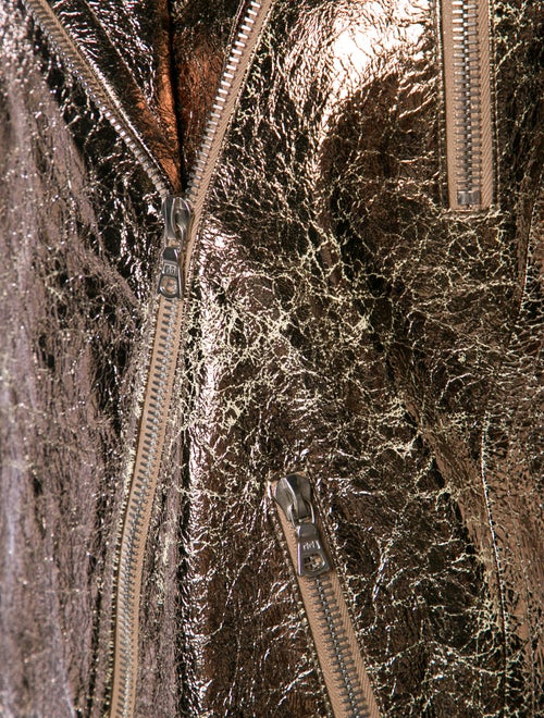 Naeem Khan Leather Printed Vest