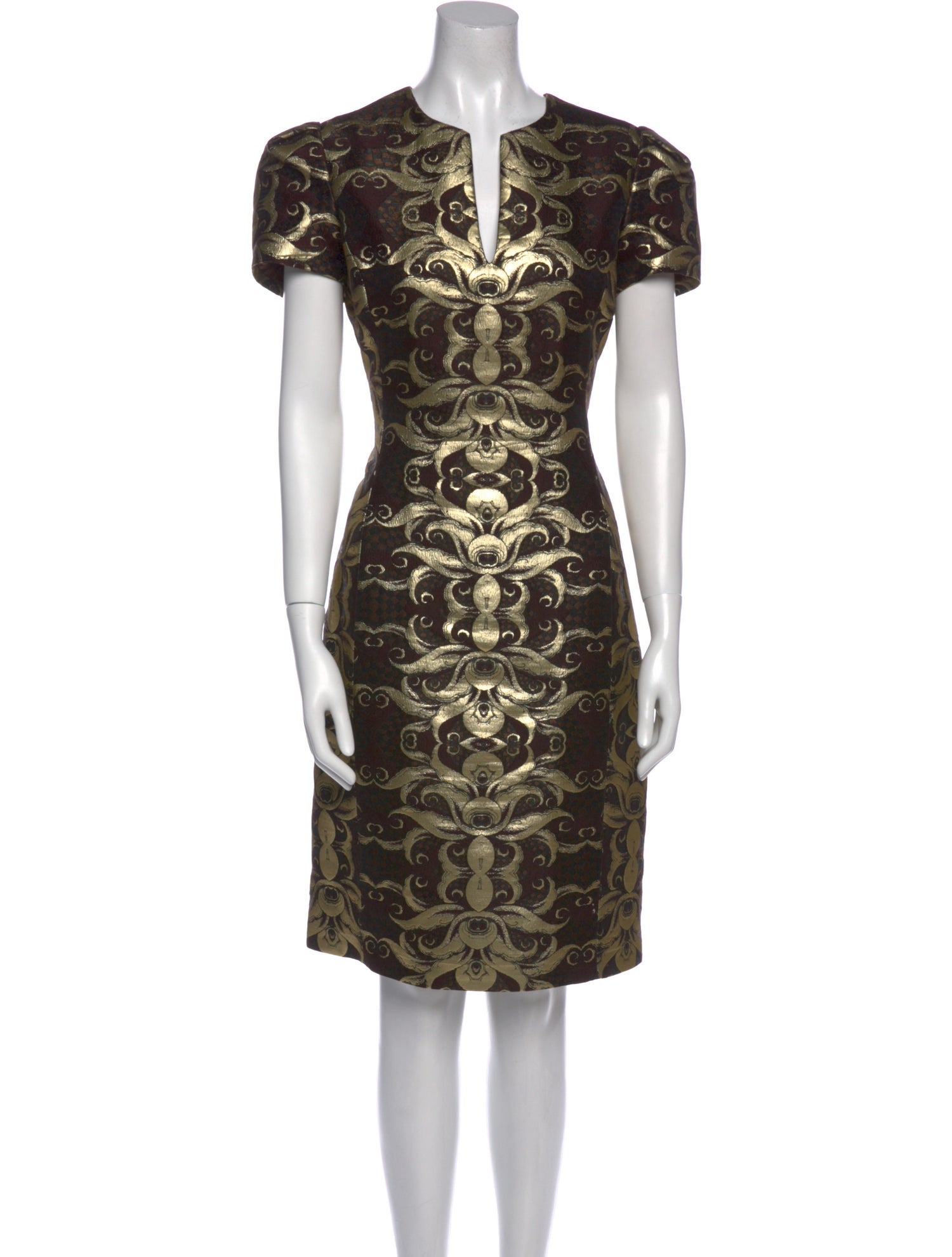 Naeem Khan Printed Knee-Length Dress