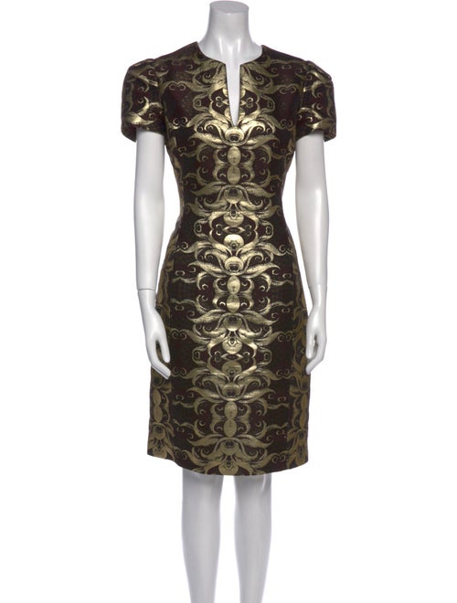 Naeem Khan Printed Knee-Length Dress