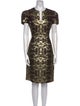 Naeem Khan Printed Knee-Length Dress