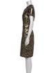 Naeem Khan Printed Knee-Length Dress