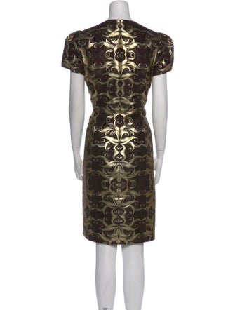 Naeem Khan Printed Knee-Length Dress