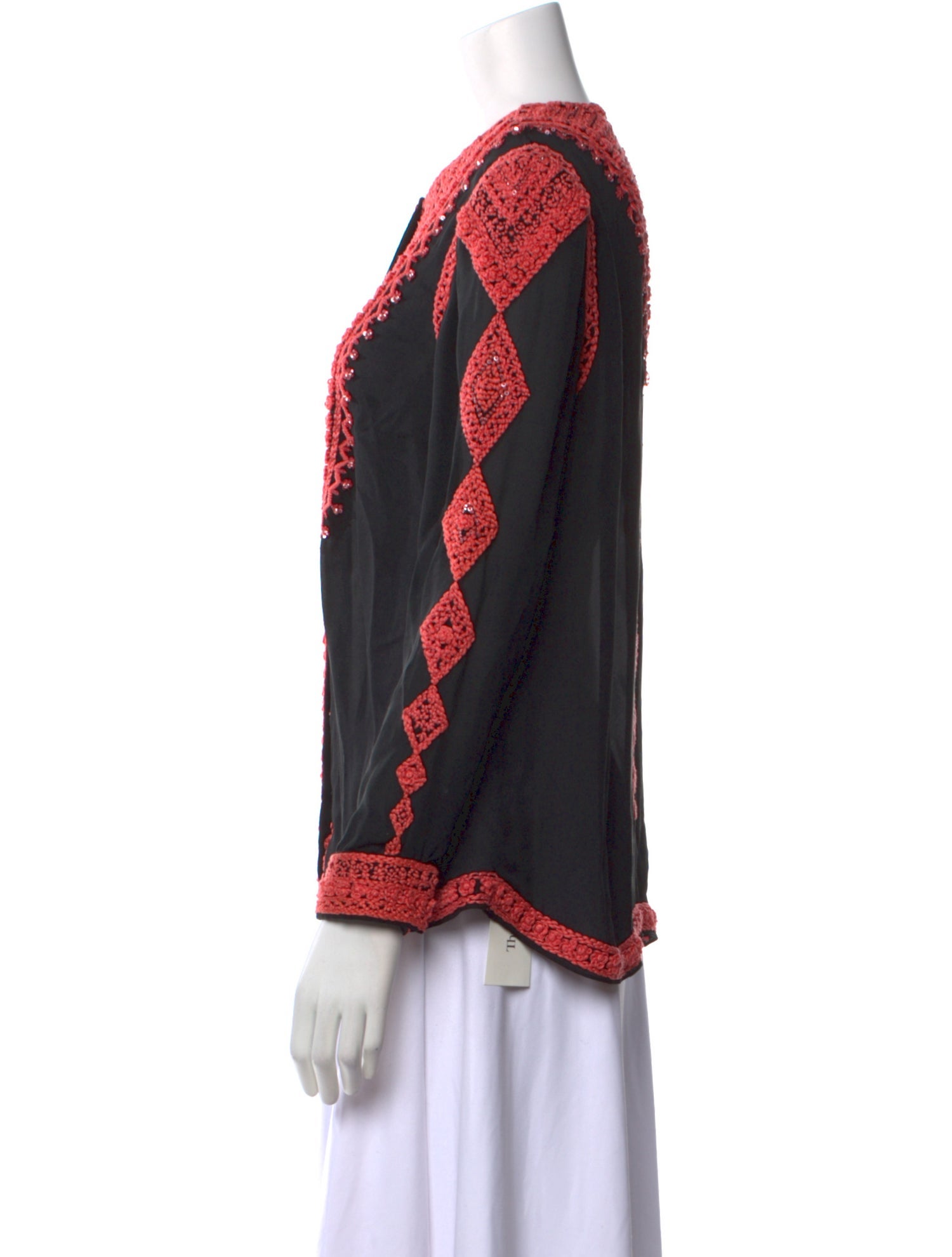 Naeem Khan Silk Printed Tunic