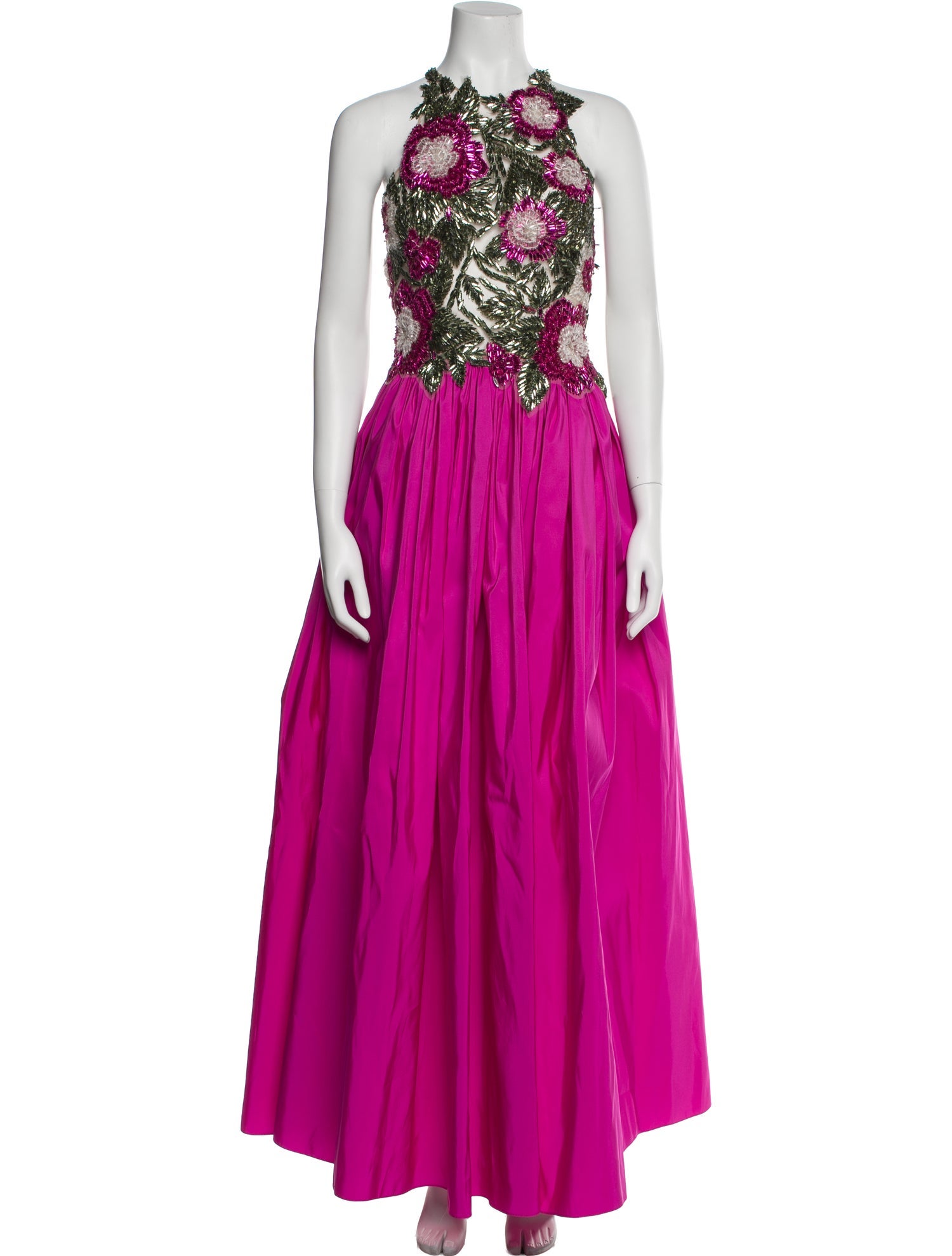 Naeem Khan Halterneck Long Dress