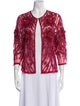 Naeem Khan Nylon Patterned Evening Jacket