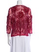 Naeem Khan Nylon Patterned Evening Jacket