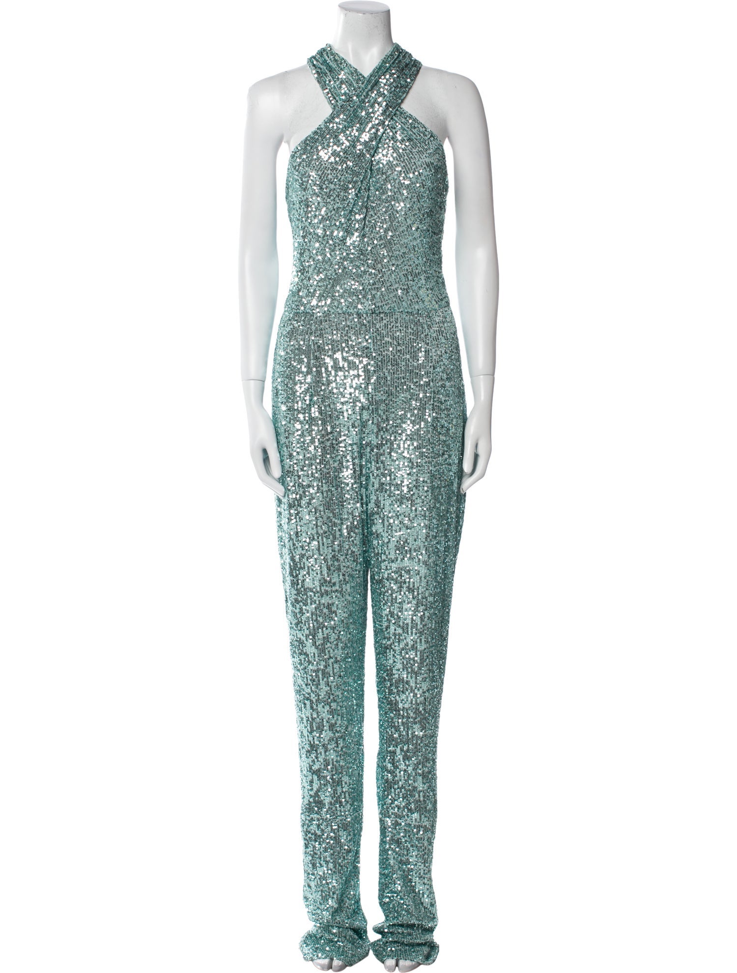 Naeem Khan V-Neck Jumpsuit