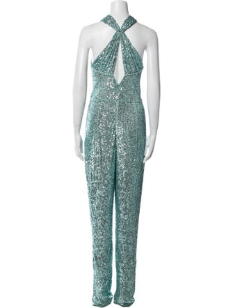 Naeem Khan V-Neck Jumpsuit