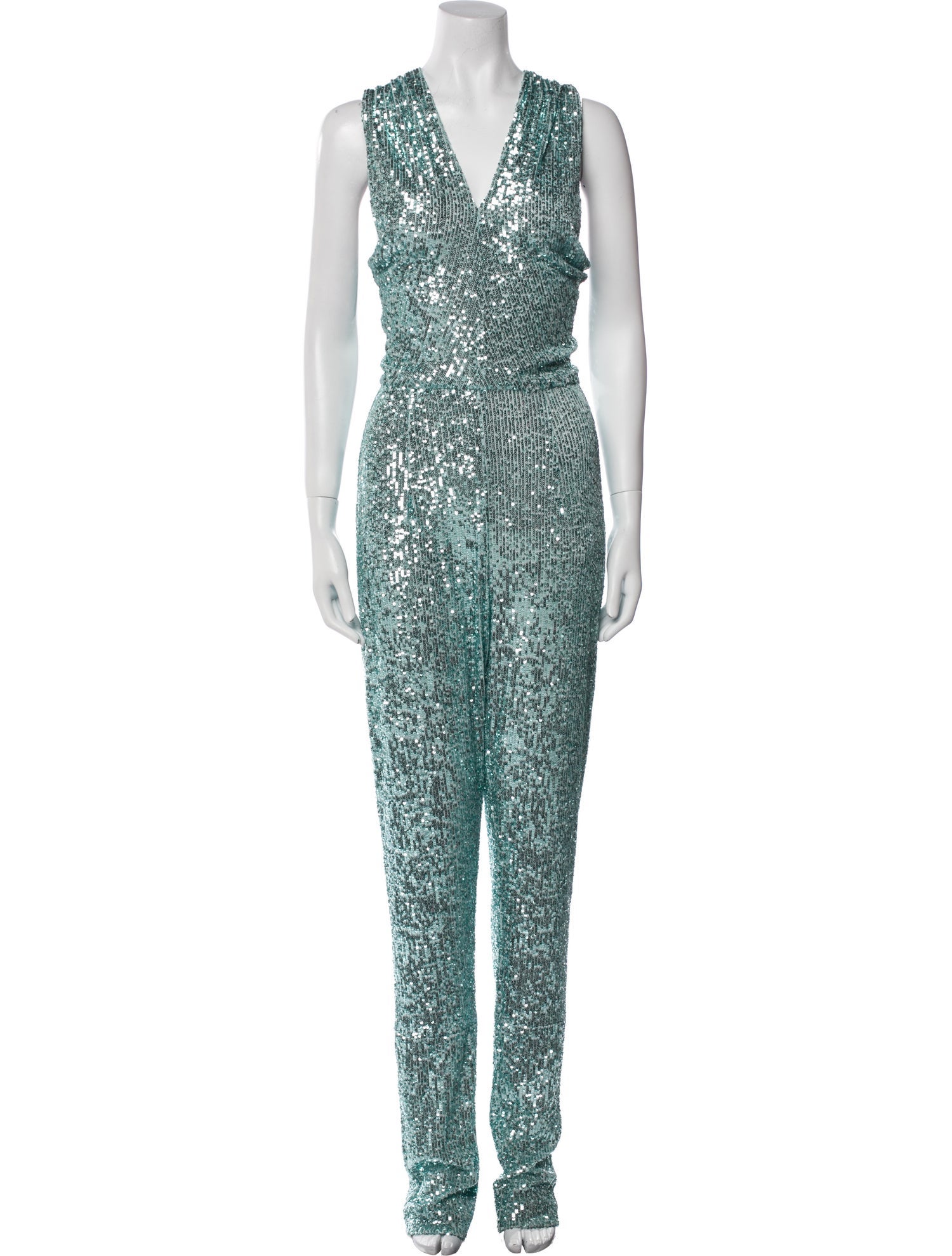 Naeem Khan V-Neck Jumpsuit