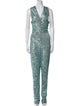 Naeem Khan V-Neck Jumpsuit