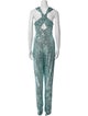 Naeem Khan V-Neck Jumpsuit