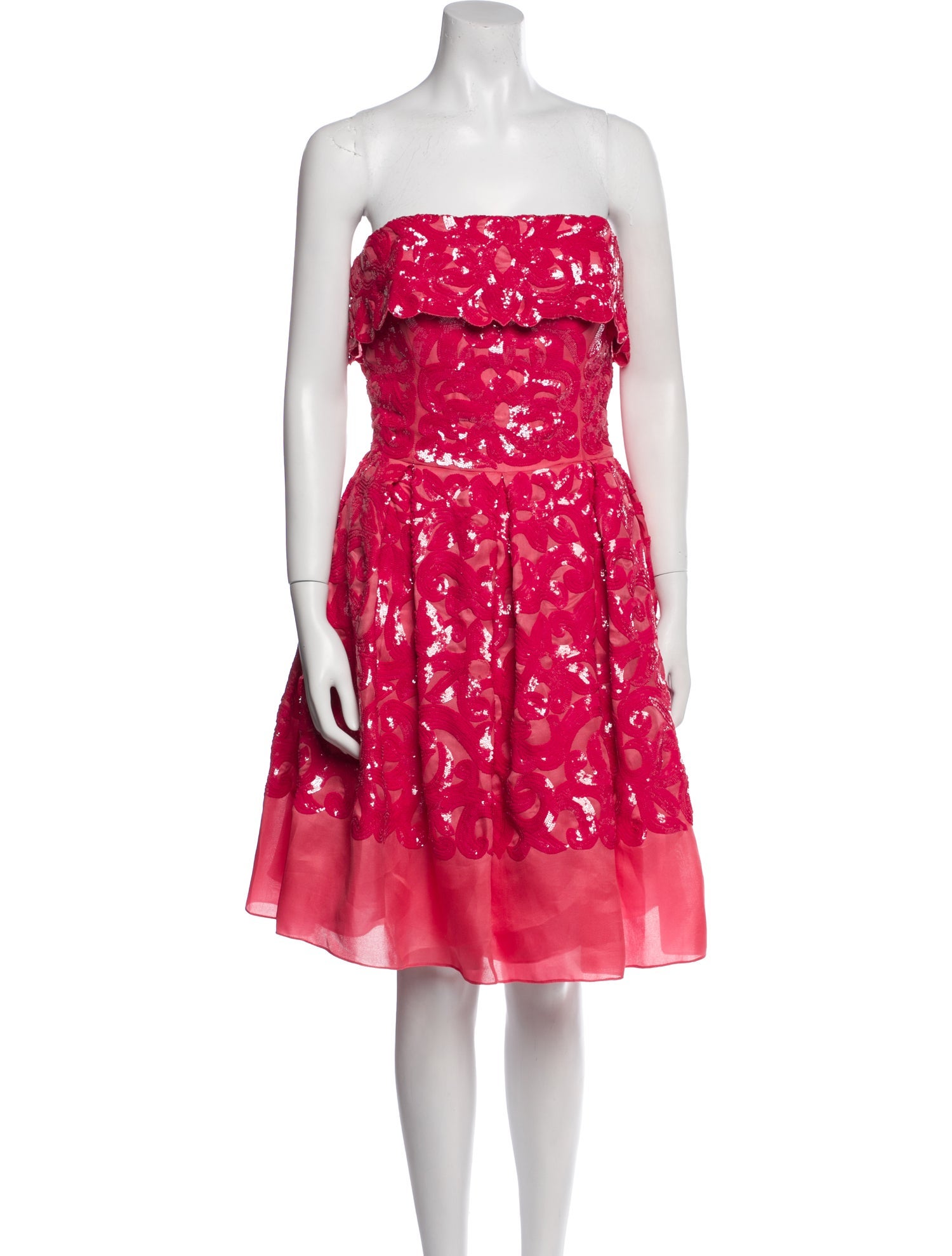 Naeem Khan Silk Mini Dress