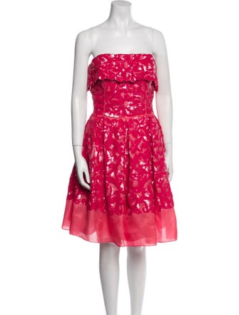 Naeem Khan Silk Mini Dress