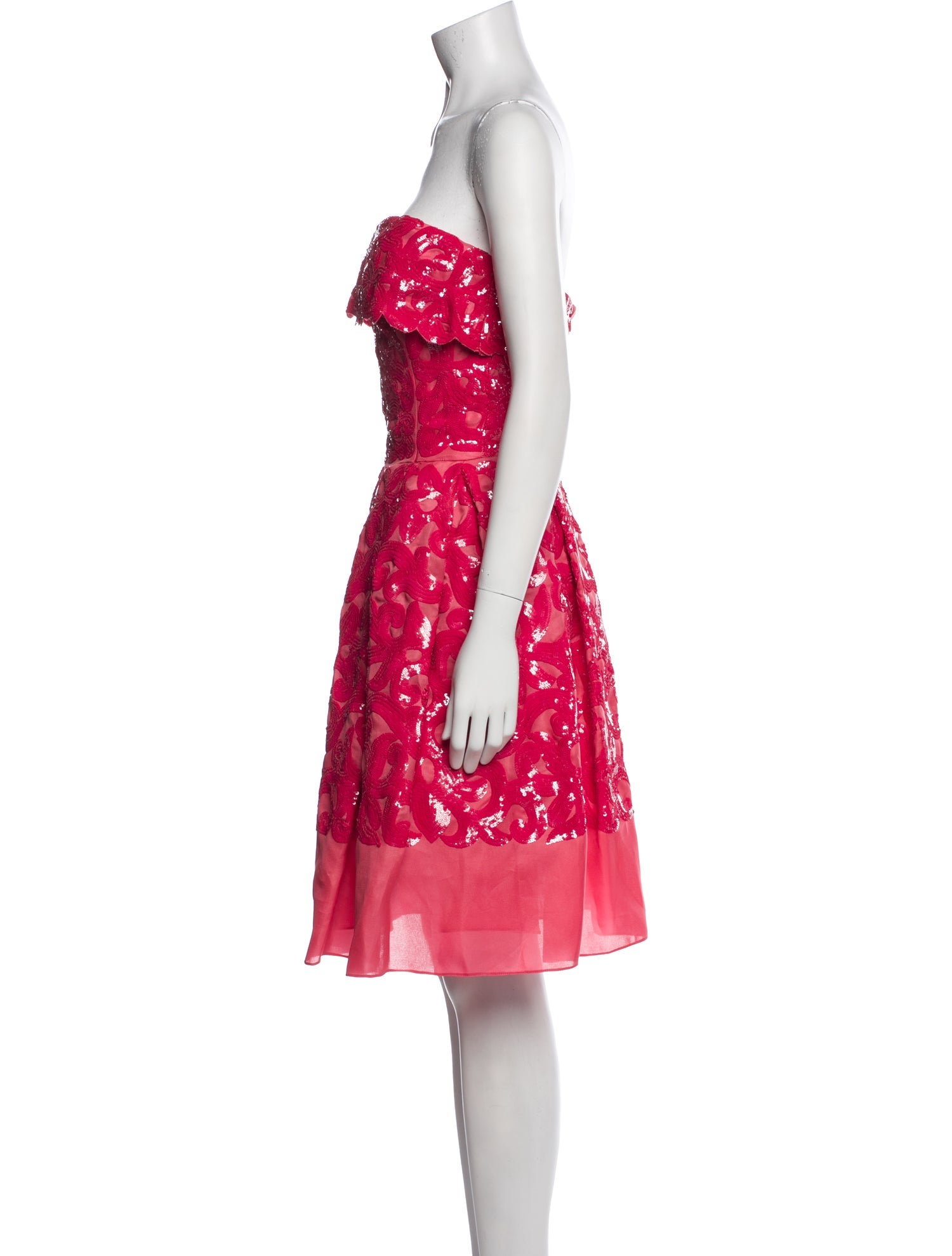 Naeem Khan Silk Mini Dress