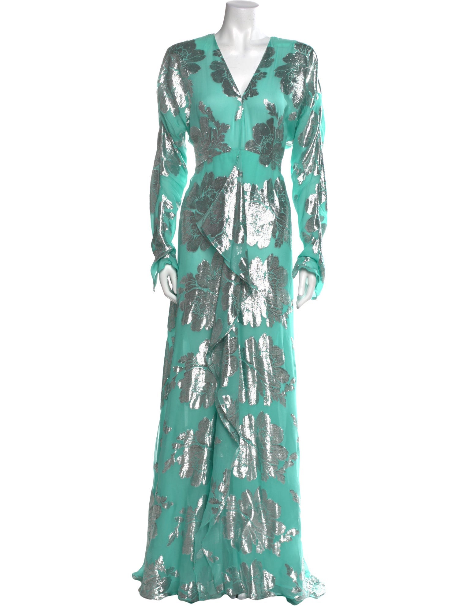 Naeem Khan Silk Long Dress