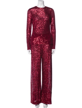 Naeem Khan Sequin Embellishments Pant Set