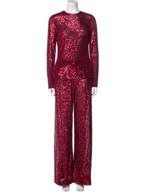 Naeem Khan Sequin Embellishments Pant Set