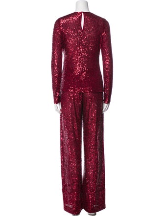 Naeem Khan Sequin Embellishments Pant Set