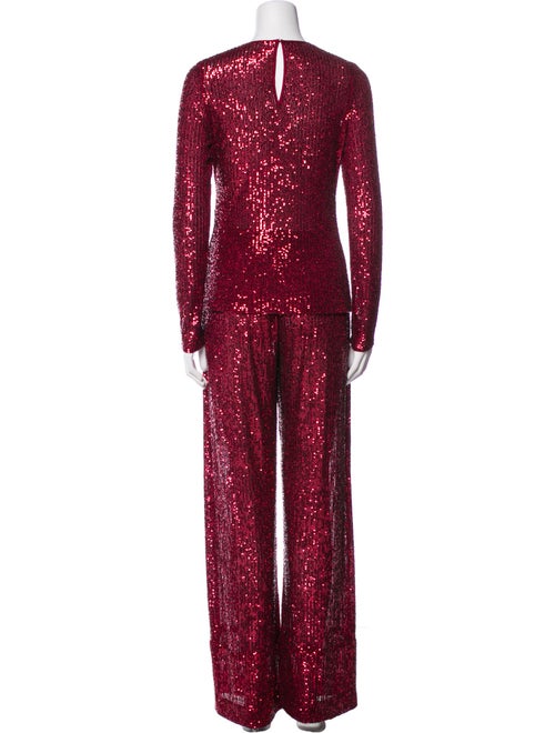 Naeem Khan Sequin Embellishments Pant Set