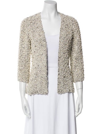 Naeem Khan Silk Printed Evening Jacket