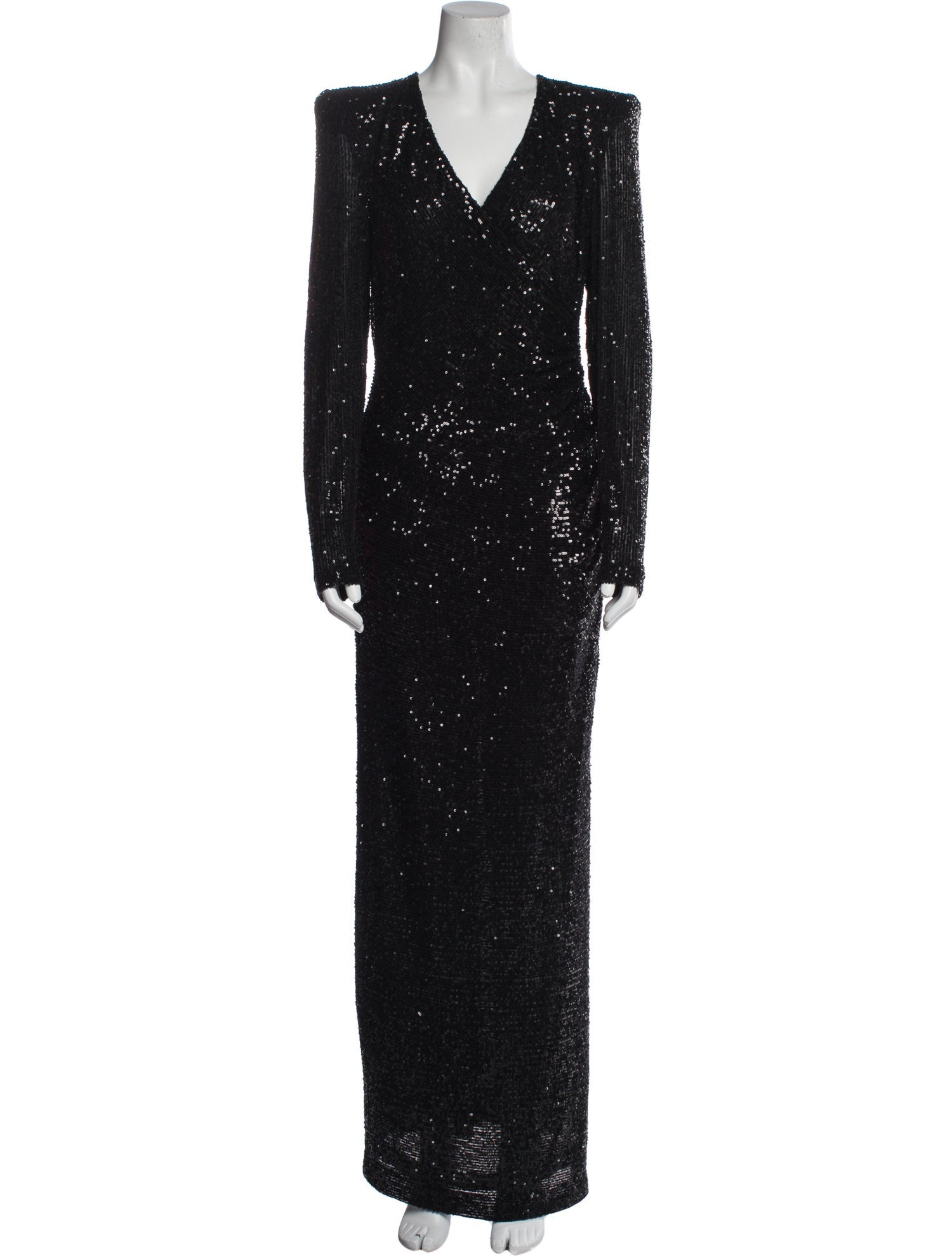 Naeem Khan V-Neck Long Dress