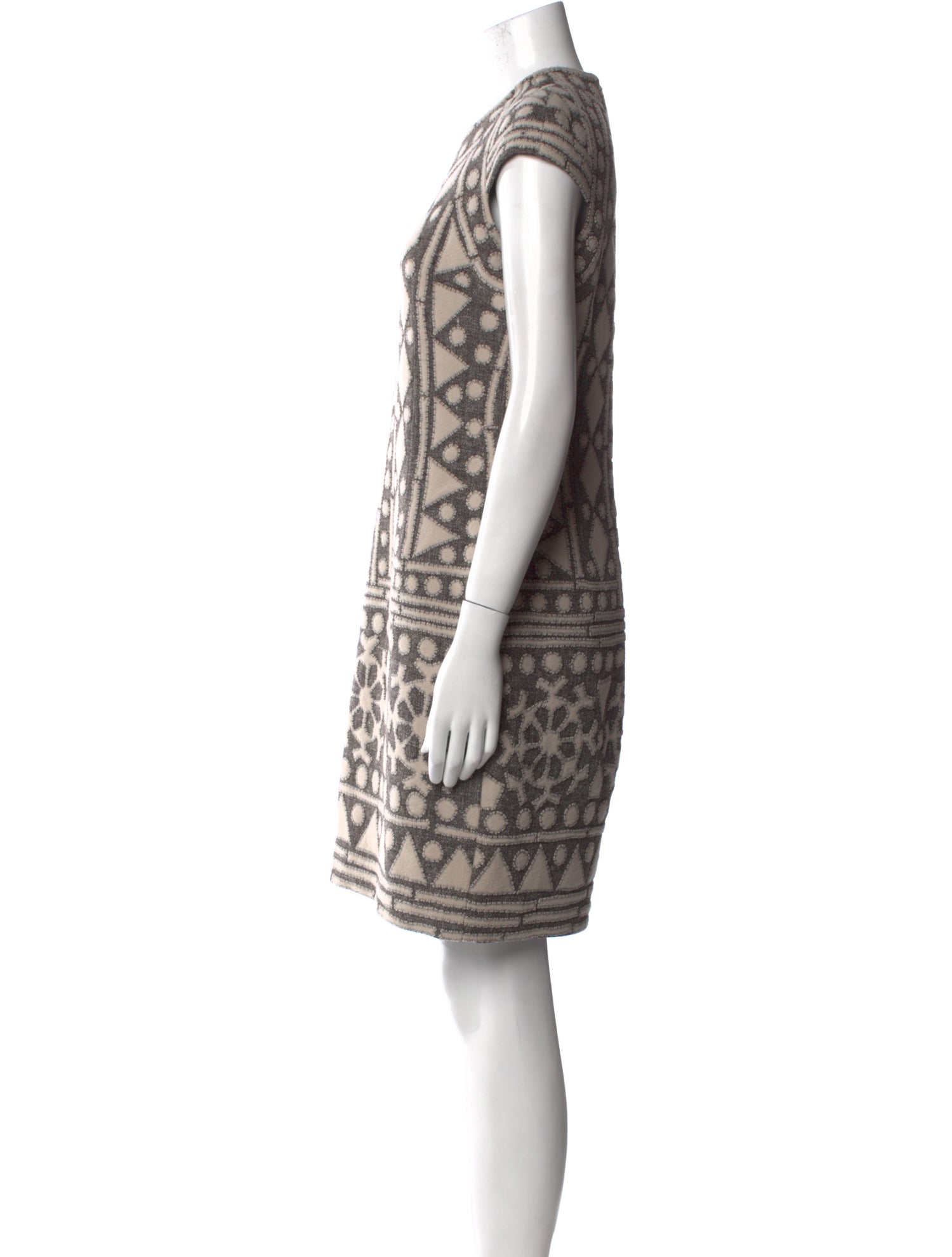 Naeem Khan Wool Mini Dress