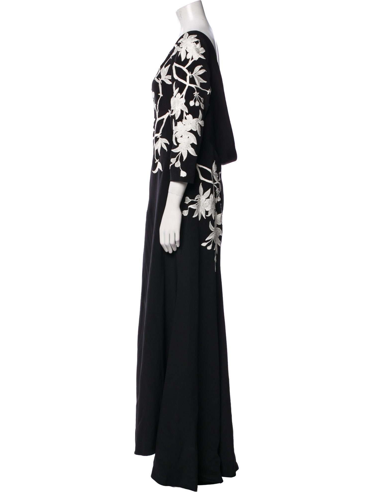 Naeem Khan Silk Long Dress