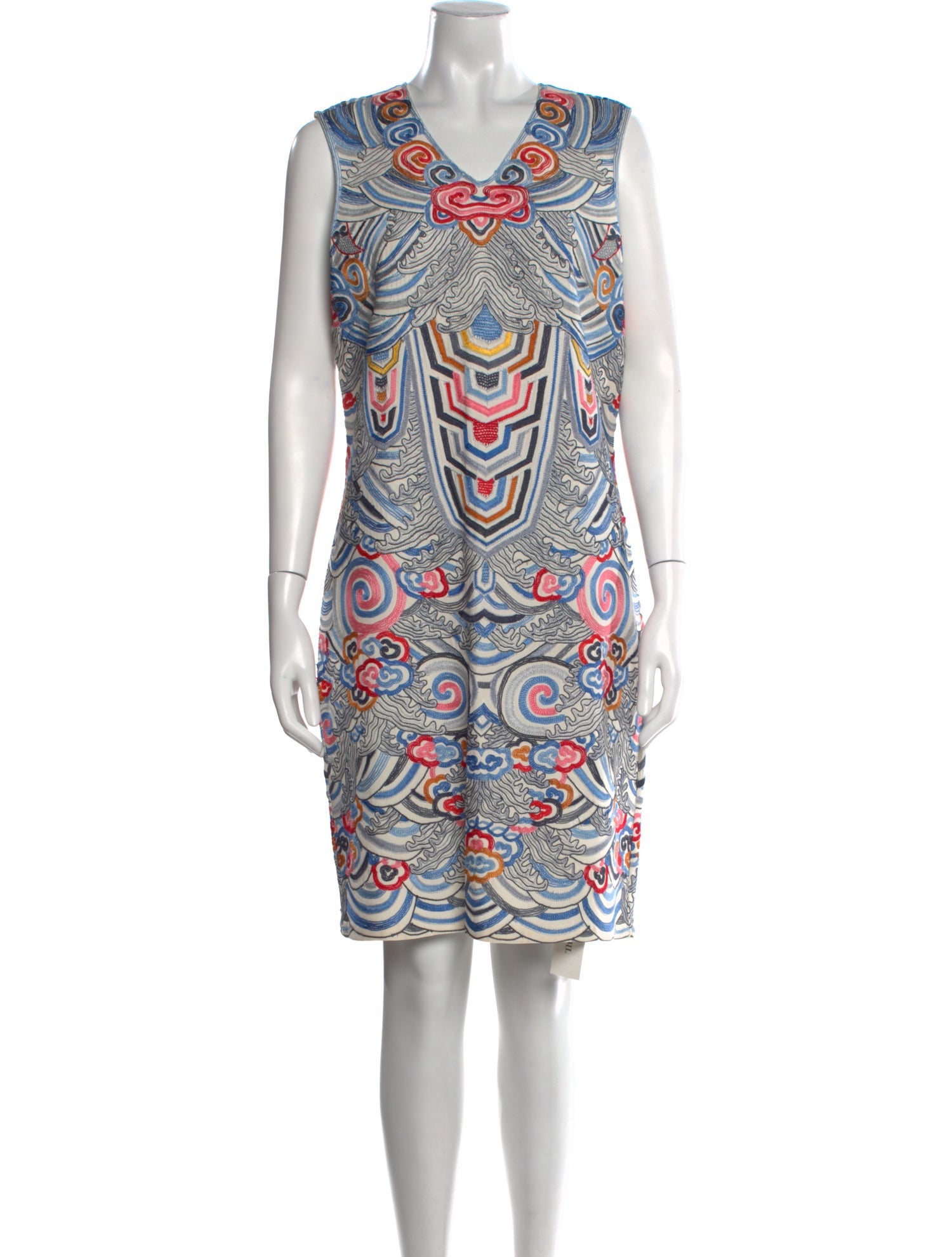 Naeem Khan Printed Knee-Length Dress