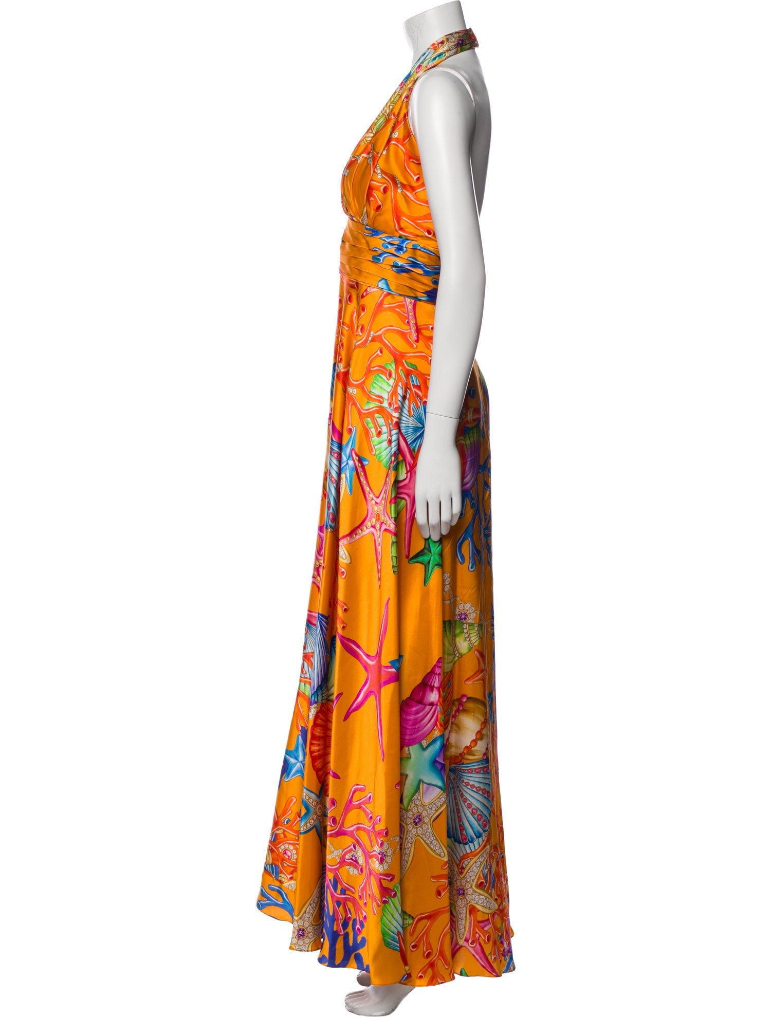 Naeem Khan Silk Long Dress